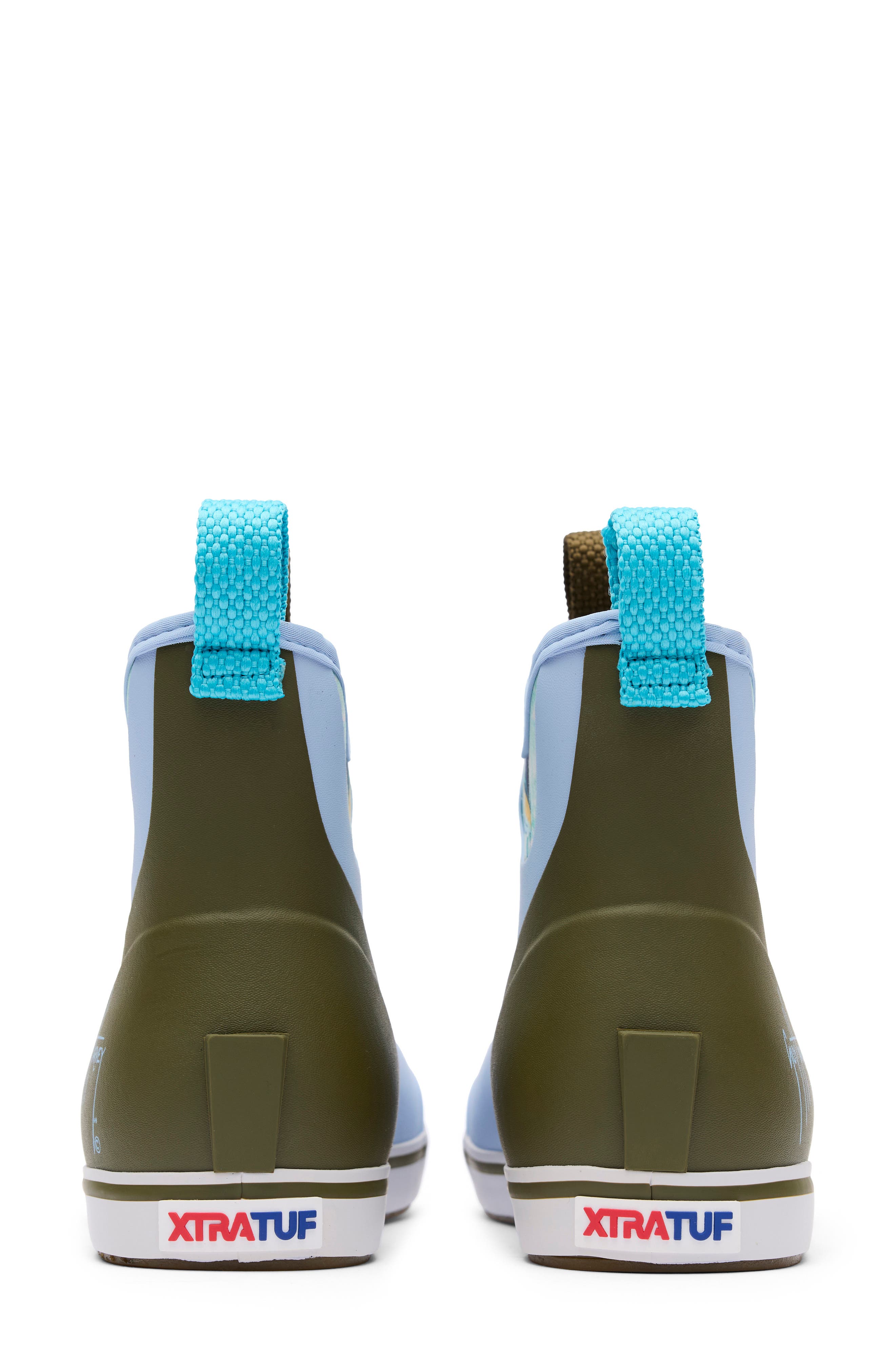 x Guy Harvey Waterproof Ankle Deck Boot, Alternate, color, SKY BLUE MARLIN