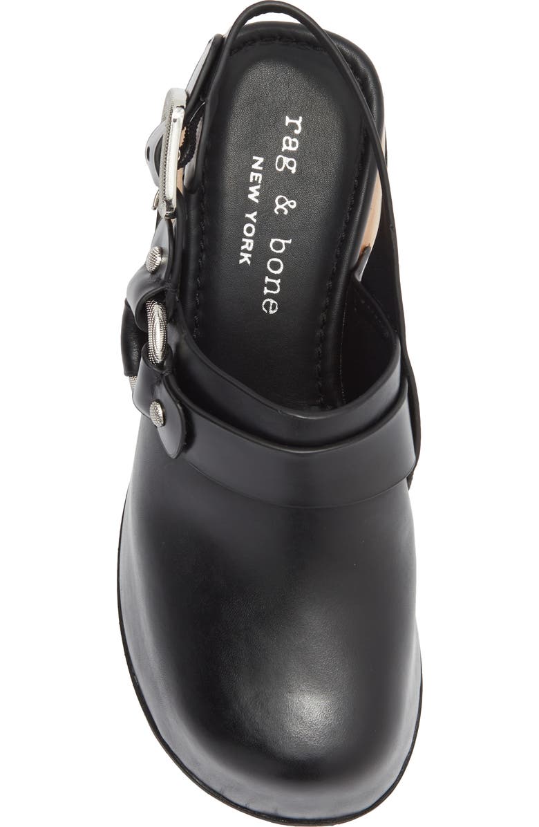 rag & bone Farrah Harness Clog, Alternate, color, Black