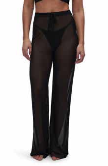 Good American Mesh Wide Leg Pant