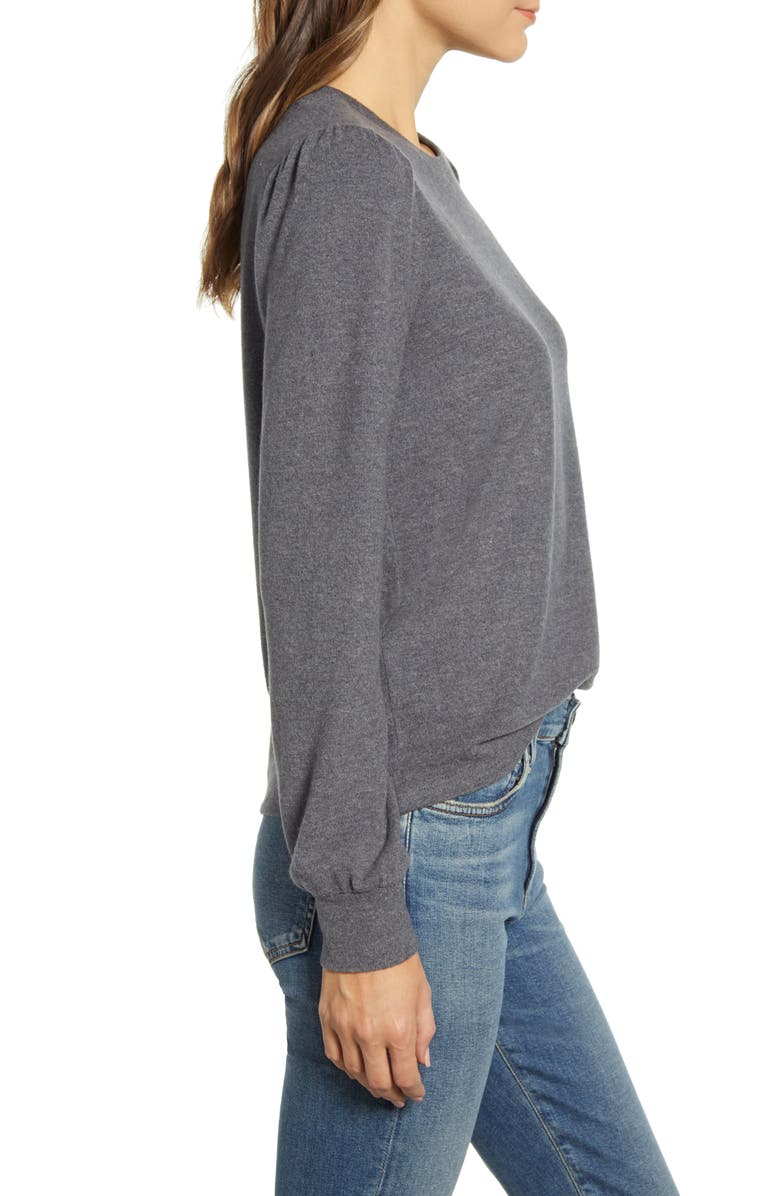 Lucky Brand Cloud Jersey Femme Sleeve Sweater, Alternate, color,