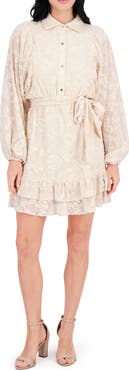 Kensie Embroidered Woven Minidress