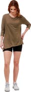 Rebody Active Anen Side Tie 3/4 Sleeve Top