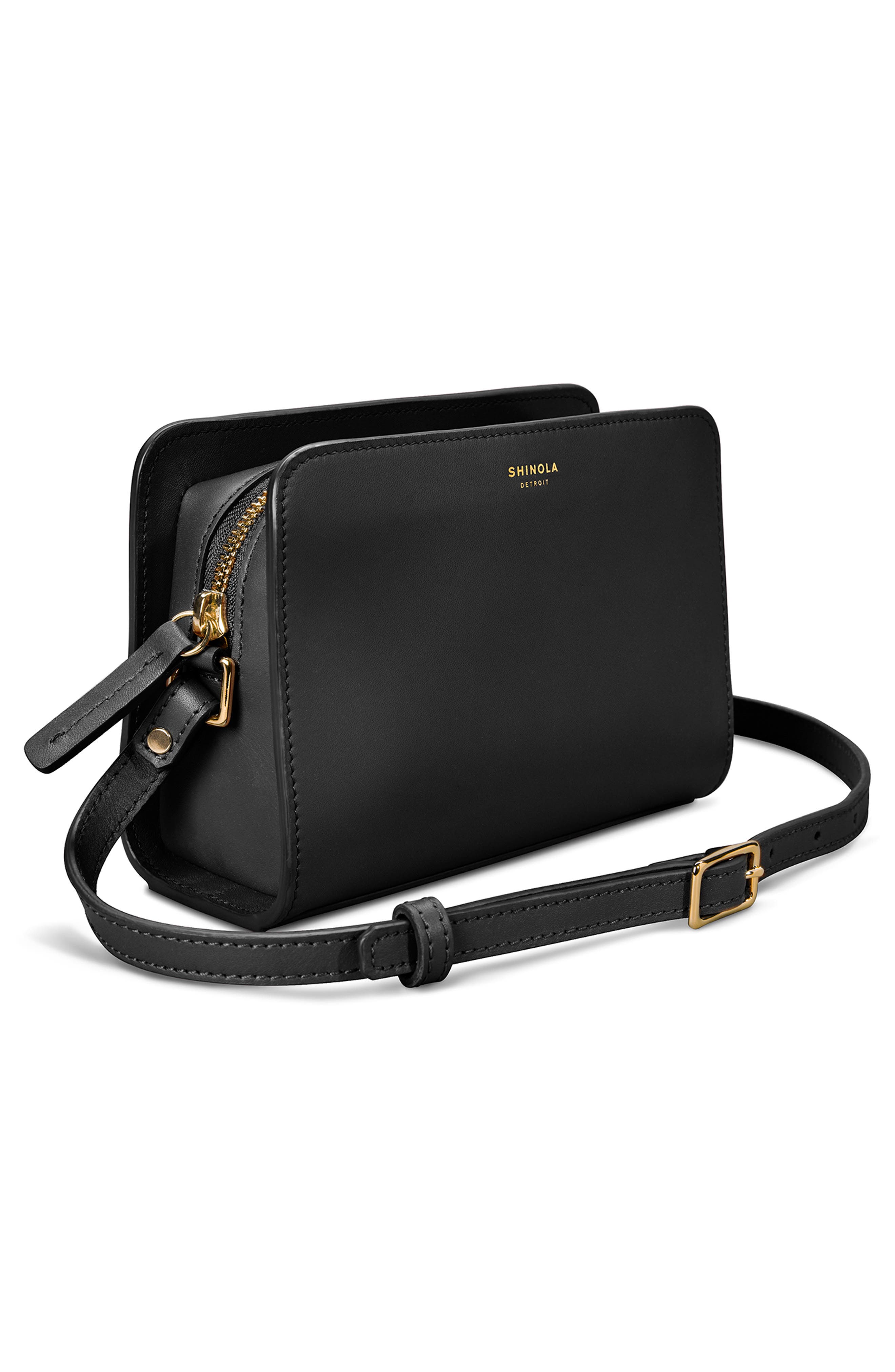 Shinola Mini Leather Crossbody Bag, Alternate, color, 