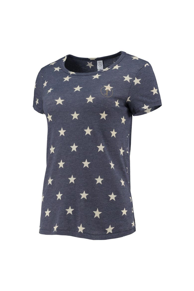 Women's Alternative Apparel Heathered Navy THE PLAYERS Eco-Crew Tri-Blend T-Shirt, Alternate, color, Heather Navy