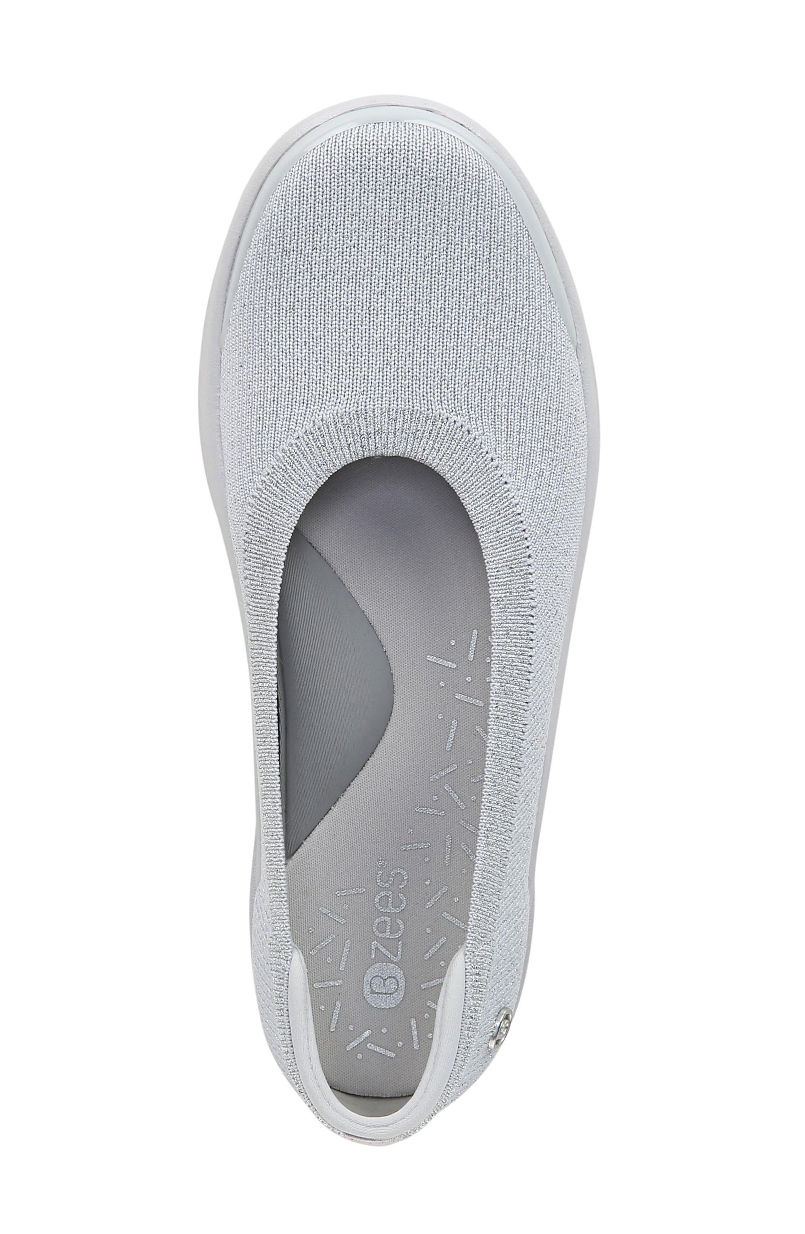 Nutmeg Knit Flat, Alternate, color, GREY SILVER FABRIC