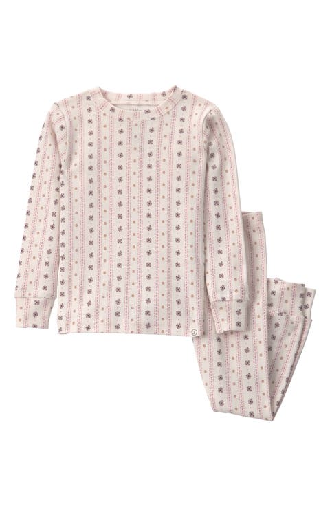 Kids' Print Fitted Organic Cotton Two-Piece Pajamas