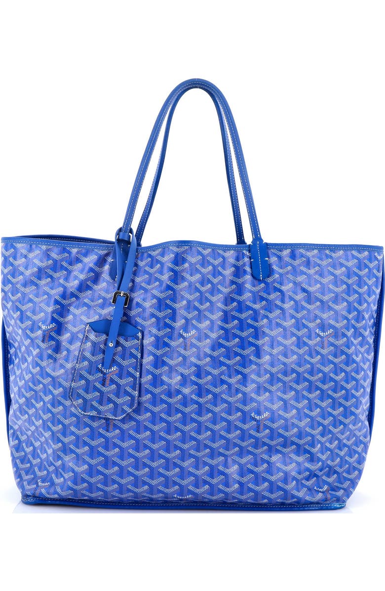 Pre-Owned Goyard Anjou Reversible Tote Coated Canvas GM, Main, color, Blue