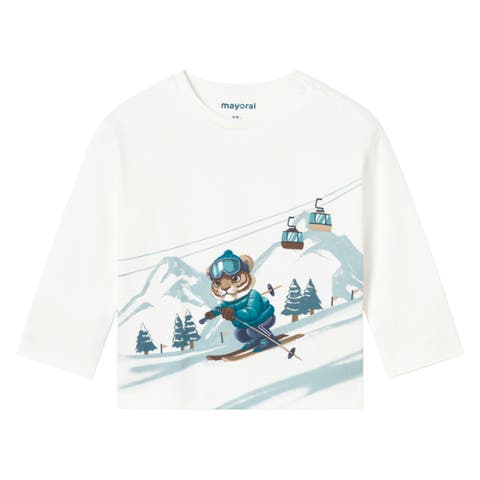 Skiing Tiger T-Shirt