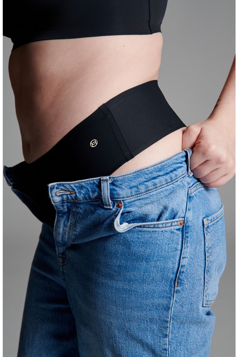 High Waist Thong, Alternate, color, BLACK
