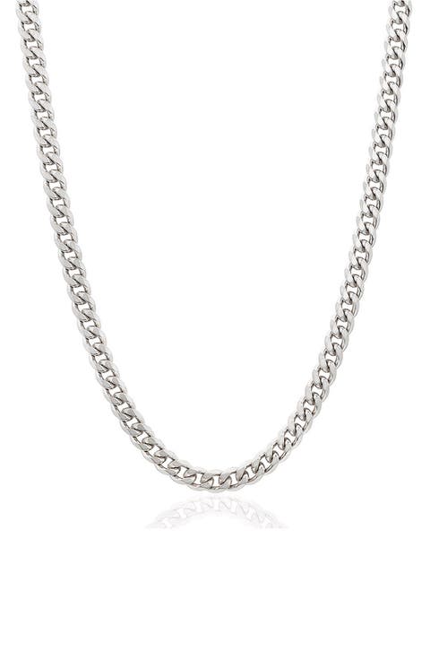 Mens' 6mm Curb Link Chain Necklace