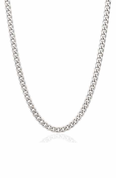 INVICTA Mens' 6mm Curb Link Chain Necklace