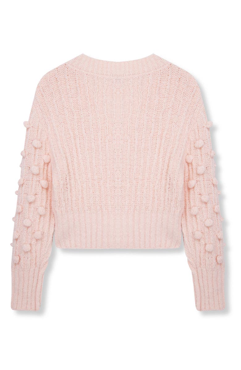 Habitual Kids Kids' Pom Crop Cardigan, Alternate, color, 