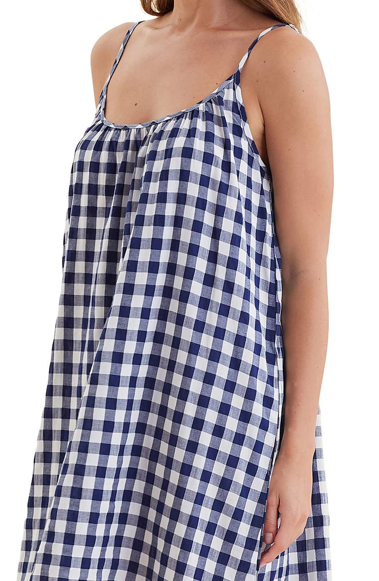 Papinelle Gingham Seersucker Nightgown, Alternate, color, 