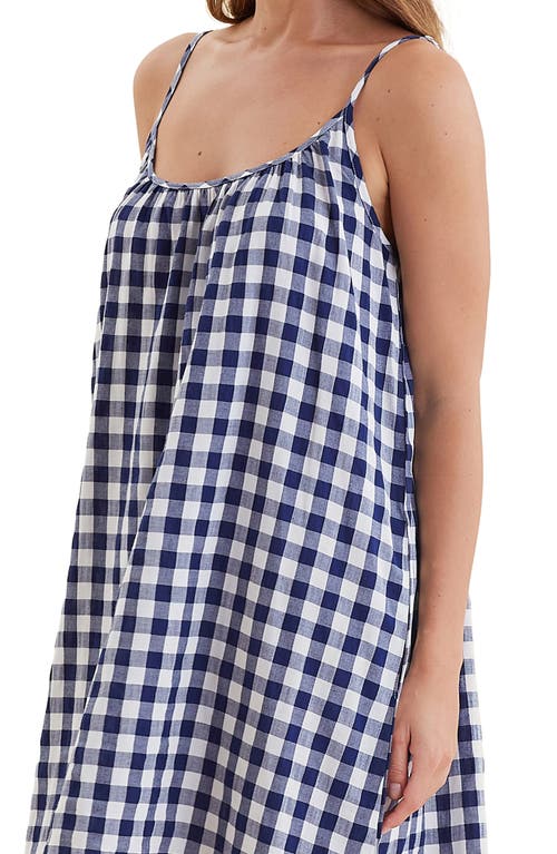 PAPINELLE PAPINELLE GINGHAM SEERSUCKER NIGHTGOWN