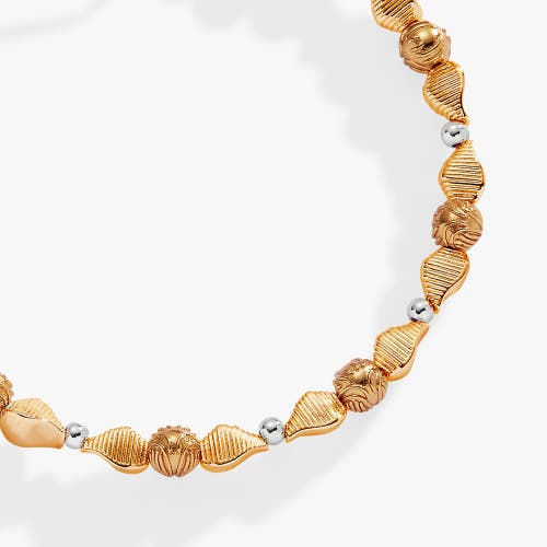 Alex And Ani Harry Potter Golden Snitch Beaded Bangle Bracelet In Two Tone