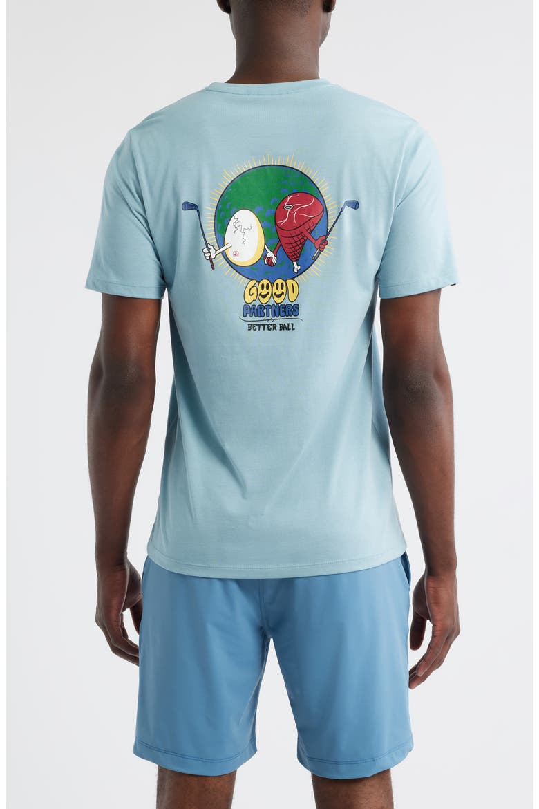 Ham & Eggs Graphic T-Shirt, Alternate, color, SLATE BLUE