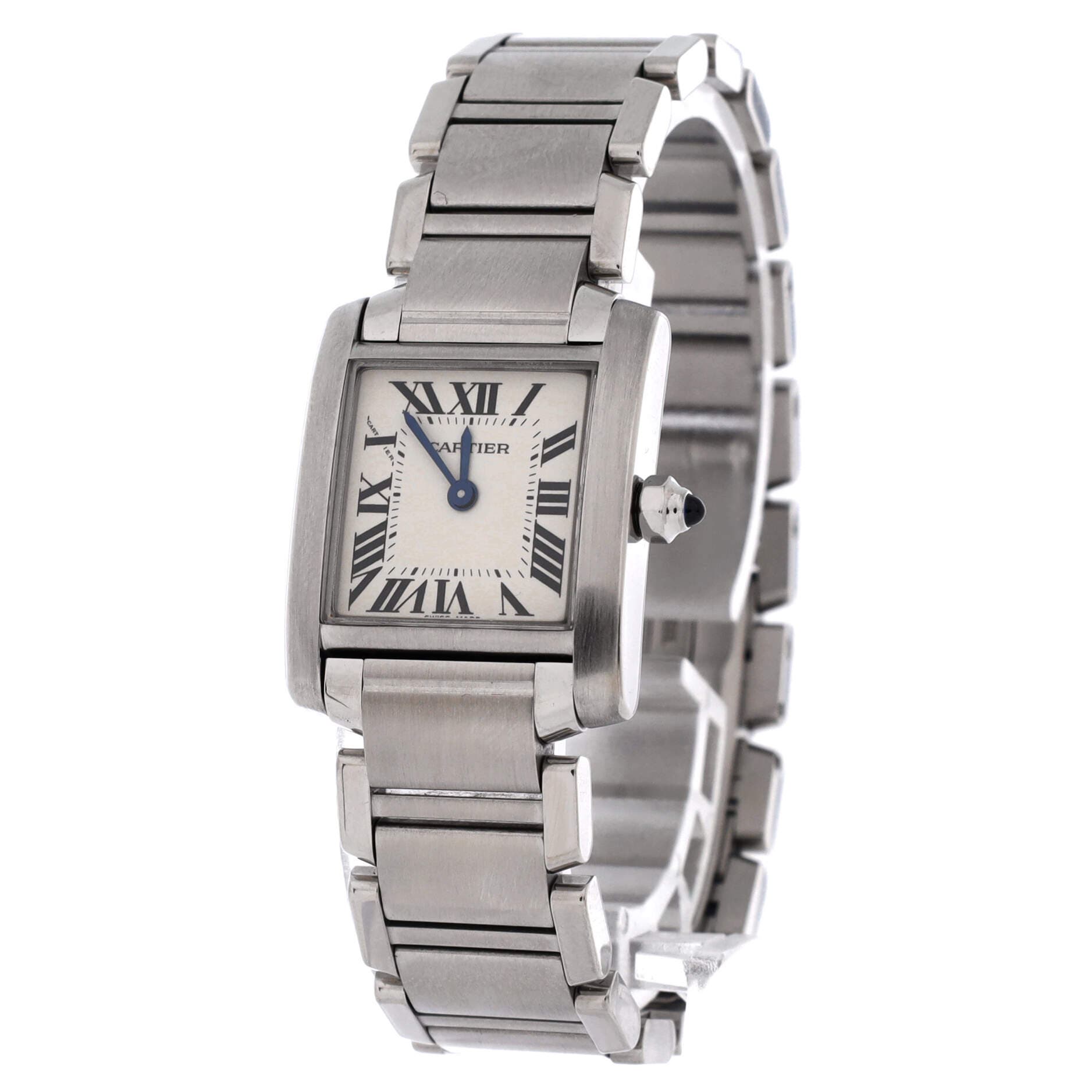 Tank Francaise Quartz Watch Stainless Steel 20, Alternate, color, Metallic Silver