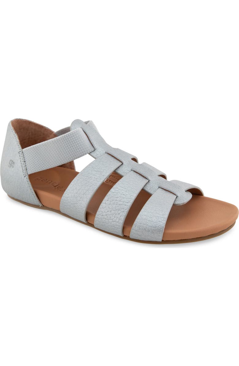Gentle Souls Lennon Strappy Sandal, Main, color, Matte Silver Leather