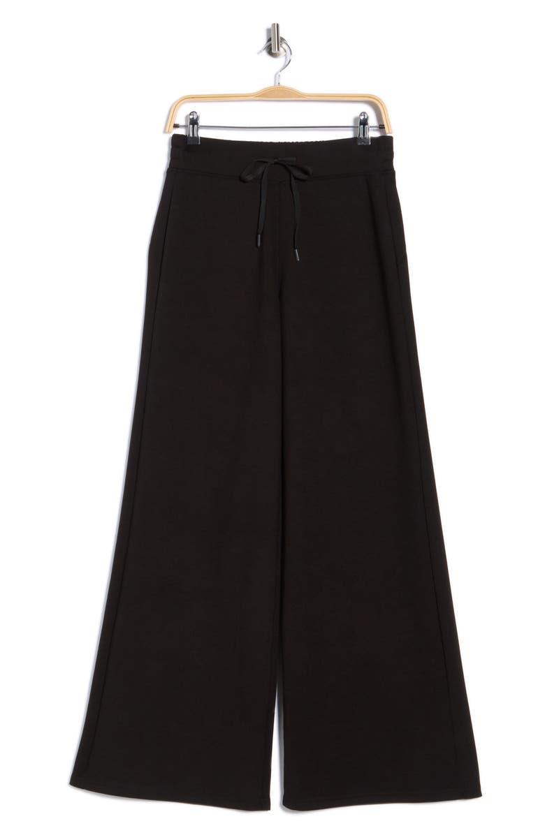 X by Gottex Scuba Knit Wide Leg Pants, Alternate, color, Black