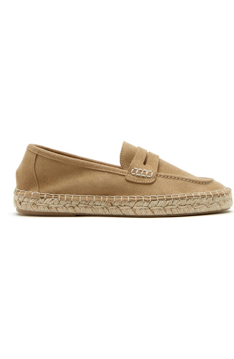 La Canadienne Cash Espadrille Loafer, Alternate, color, Sand Suede
