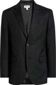 Open Edit Slim Fit Solid Linen Blend Sport Coat