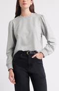 Caslon® Puff Shoulder Sweatshirt