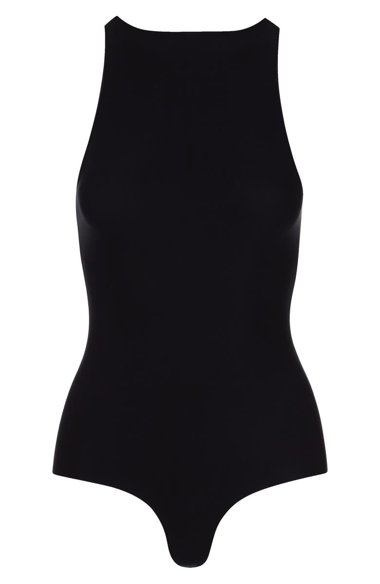 Commando Butter Crewneck Tank Thong Bodysuit, Main, color, Black