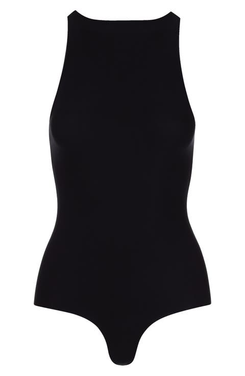 Butter Crewneck Tank Thong Bodysuit