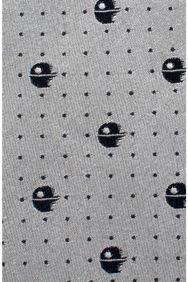 Star Wars™ - Death Star II Silk Tie, Alternate, color, GRAY