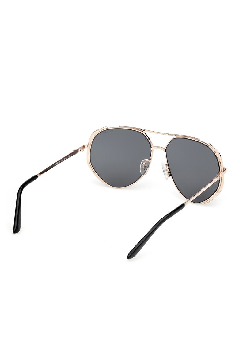 Pilot Sunglasses, Alternate, color, MATTE BLACK / SMOKE