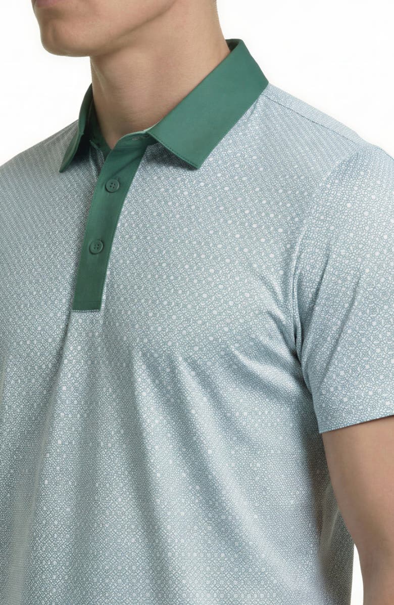 Report Collection 360 Movement Hyper Stretch Polo, Alternate, color, Sage