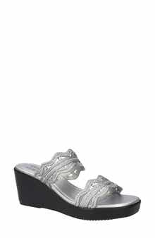 EASY STREET Selva Platform Wedge Slide Sandal