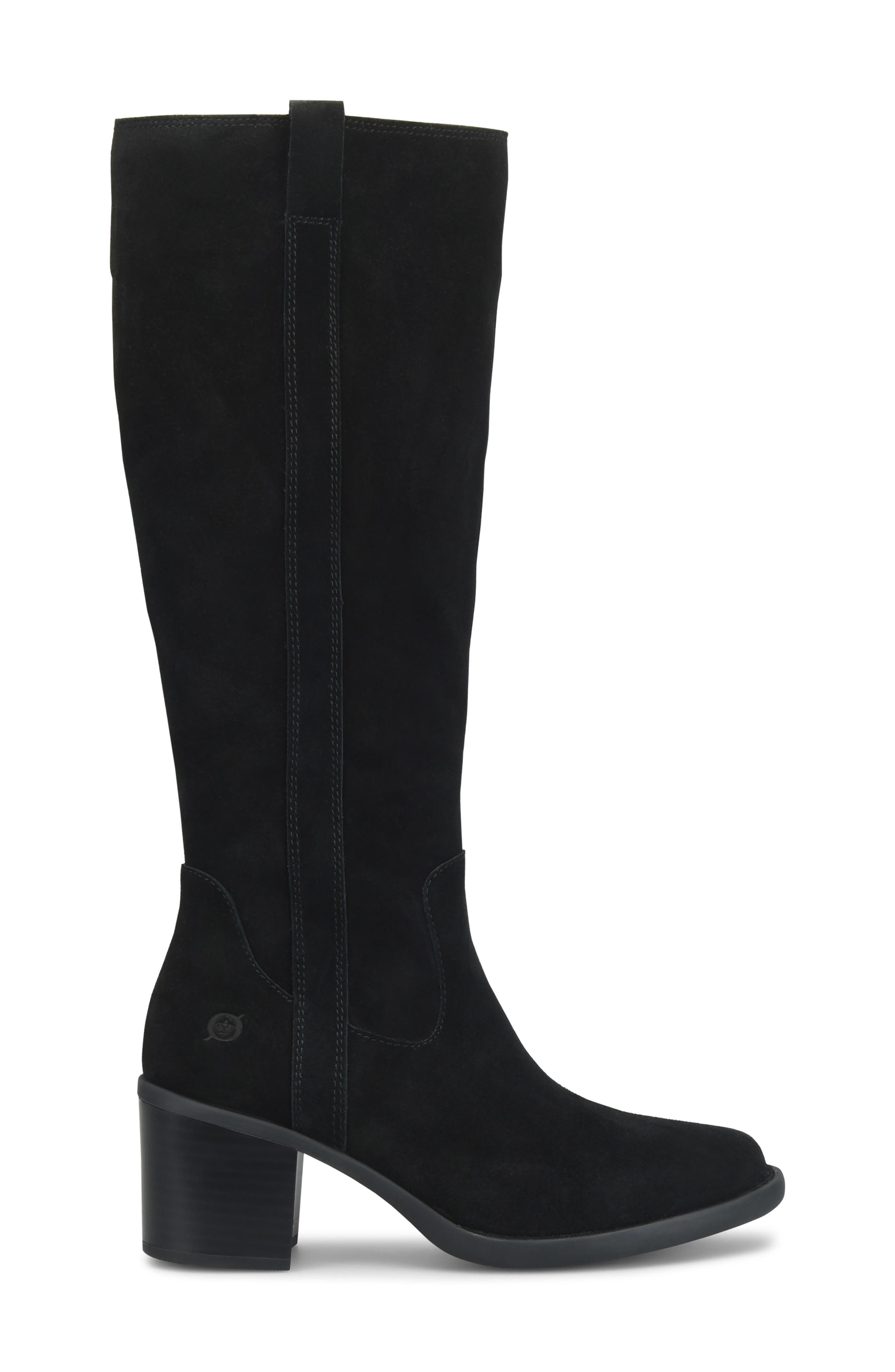 Harding Knee High Boot, Alternate, color, BLACK SUEDE