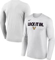Nike Men's Nike  White Vanderbilt Commodores 2026 On-Court Bench Long Sleeve T-Shirt