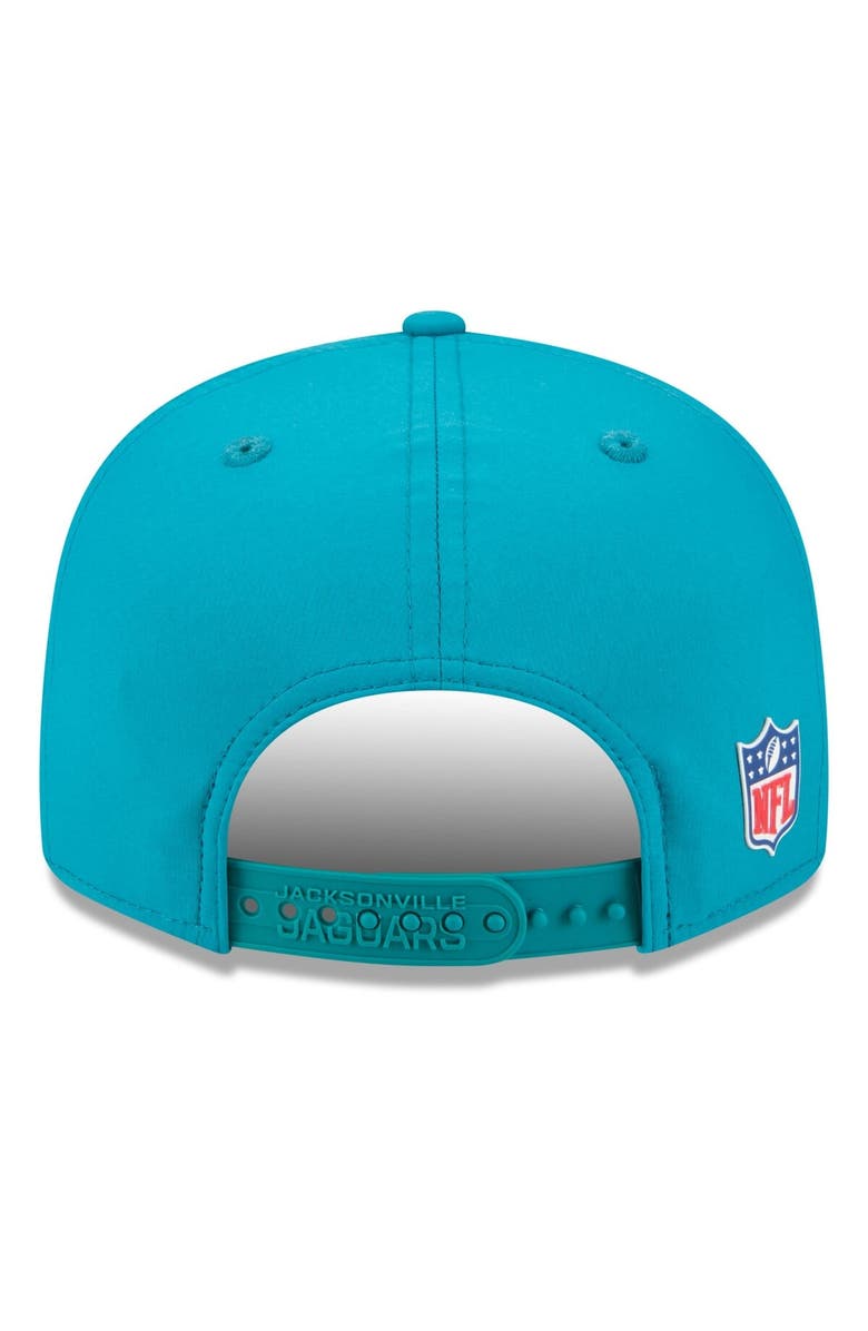 New Era Men's New Era Teal Jacksonville Jaguars 2025 Sideline  Split Panel 9FIFTY Snapback Hat, Alternate, color, Teal