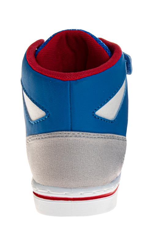 Josmo Kids' Sonic The Hedgehog High Top Sneaker In Blue