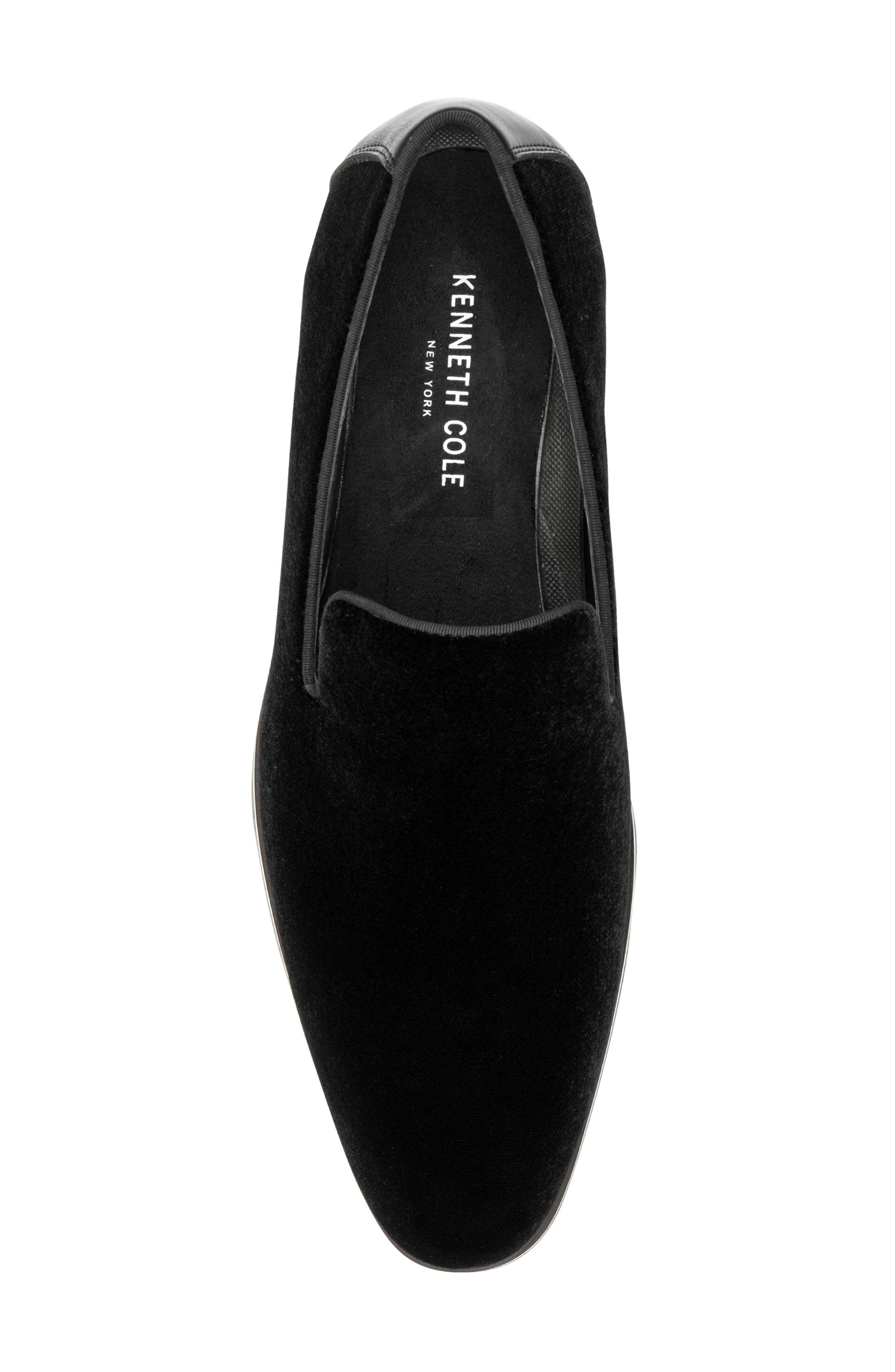 Kenneth Cole New York Harry2 Velvet Venetian Loafer, Alternate, color, Black Velvet