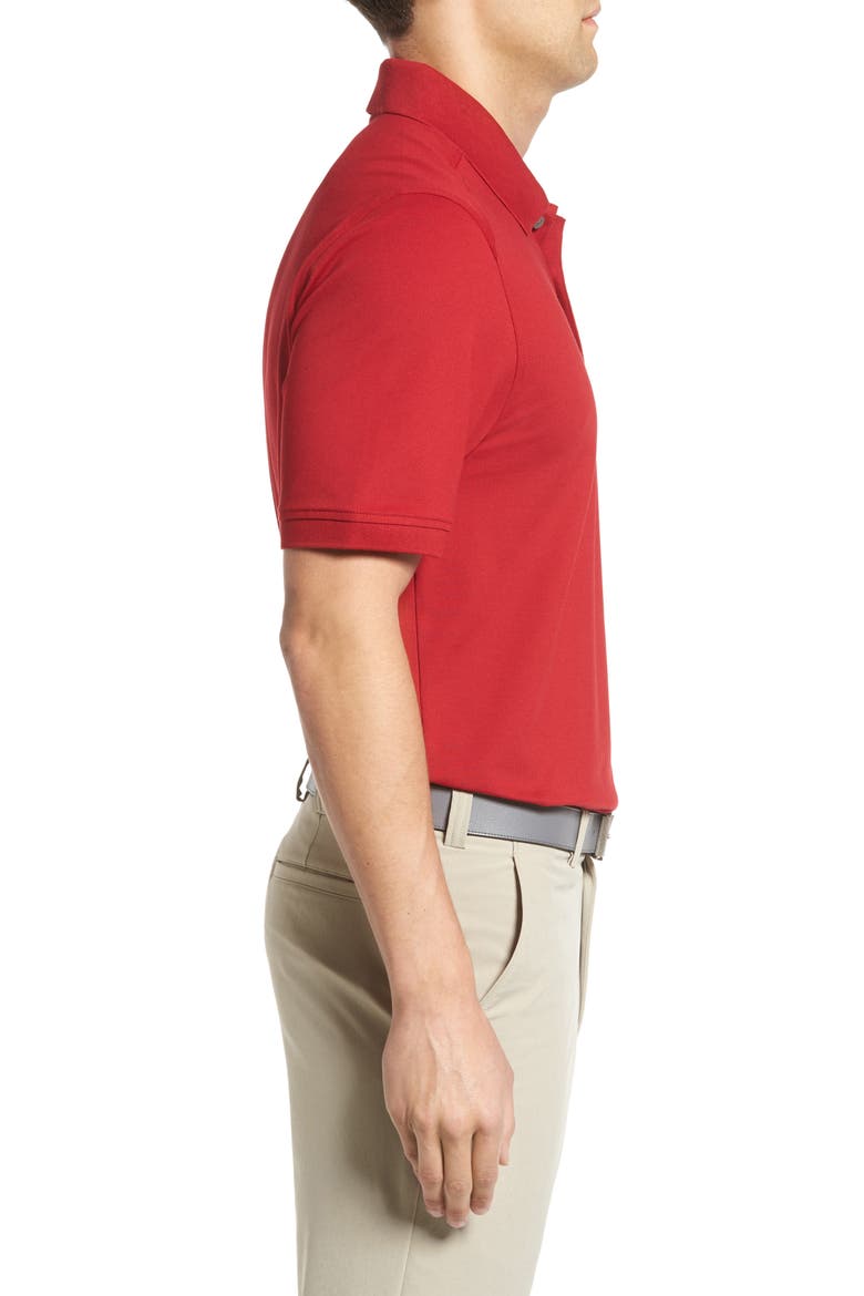 Advantage Tri-Blend Piqué Polo, Alternate, color, CARD RED