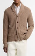 Barbour Hartland Shawl Collar Wool Cardigan