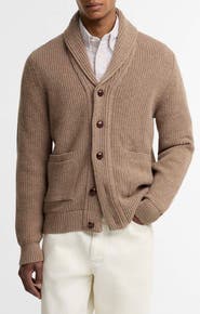 Barbour Hartland Shawl Collar Wool Cardigan