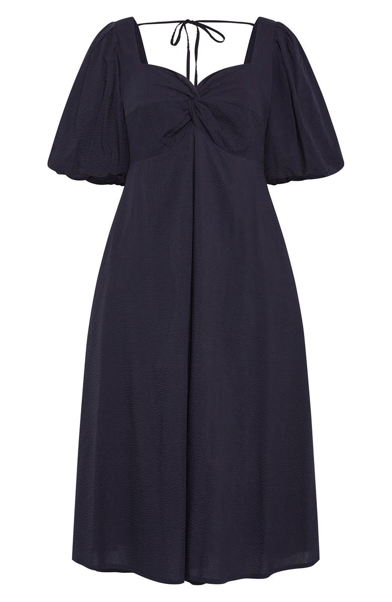 City Chic Hermione Puff Sleeve Empire Waist Maxi Dress, Alternate, color,