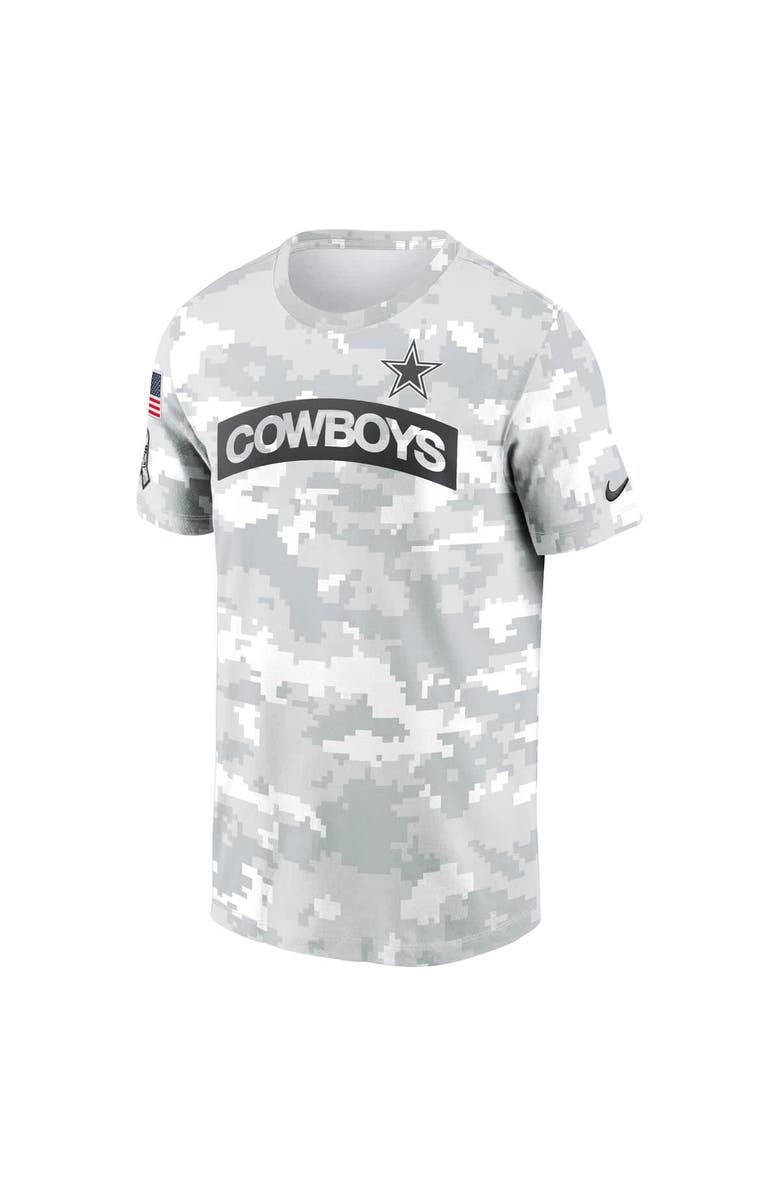 Nike Men's Nike Arctic Camo Dallas Cowboys 2024 Salute To Service Performance T-Shirt, Alternate, color, Arctic Camo