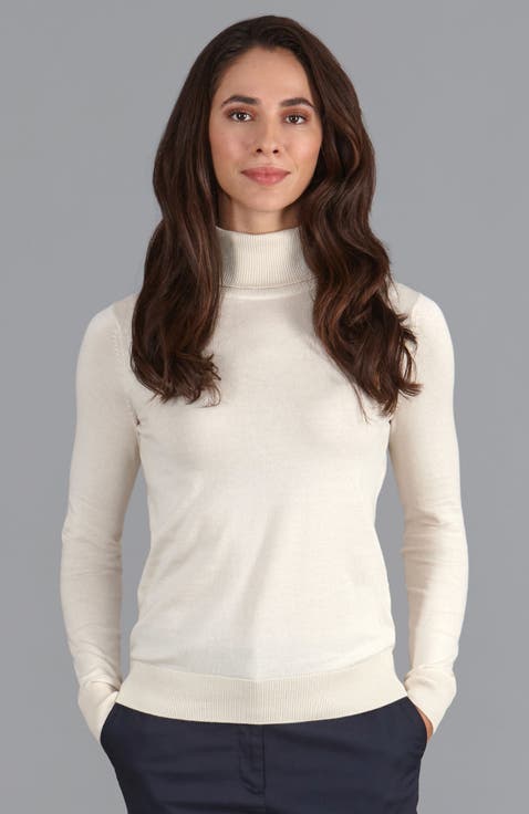 Cotton Roll Neck Long Sleeve Sweater