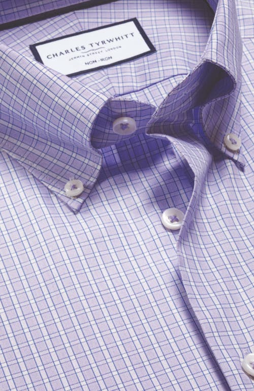 CHARLES TYRWHITT CHARLES TYRWHITT NON-IRON PINPOINT OXFORD CHECK SHIRT