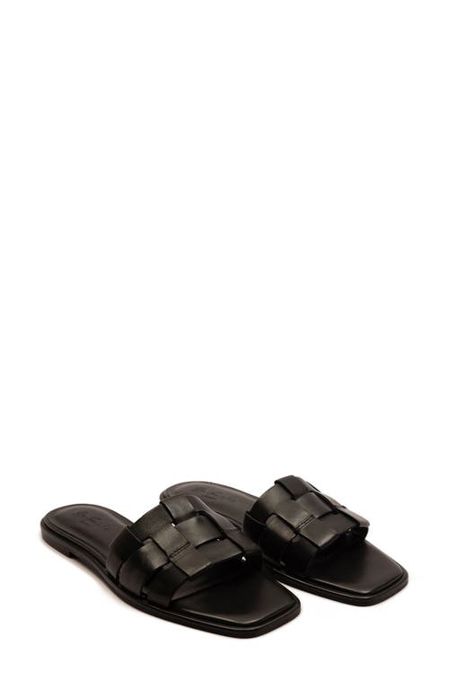 Off The Hook London Hampstead Woven Sandal In Black