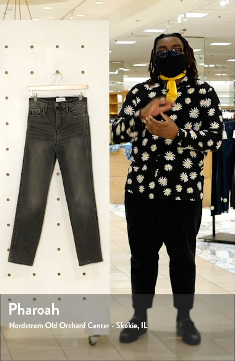 Le Sylvie High Waist Slender Straight Leg Jeans, sales video thumbnail