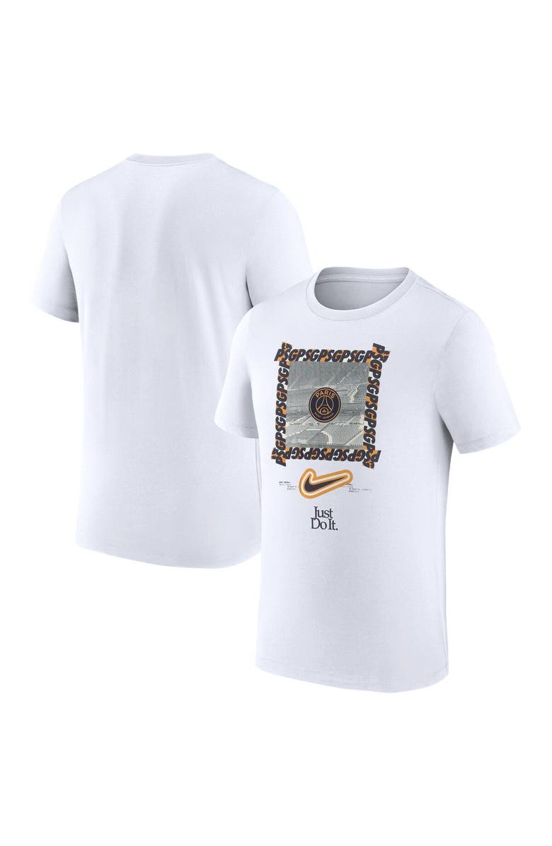 Nike Men's Nike White Paris Saint-Germain DNA T-Shirt, Main, color, White