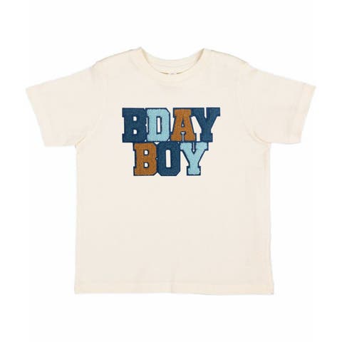 Birthday Boy Patch Short Sleeve T-Shirt (Baby, Toddler, Little Kid & Big Kid)