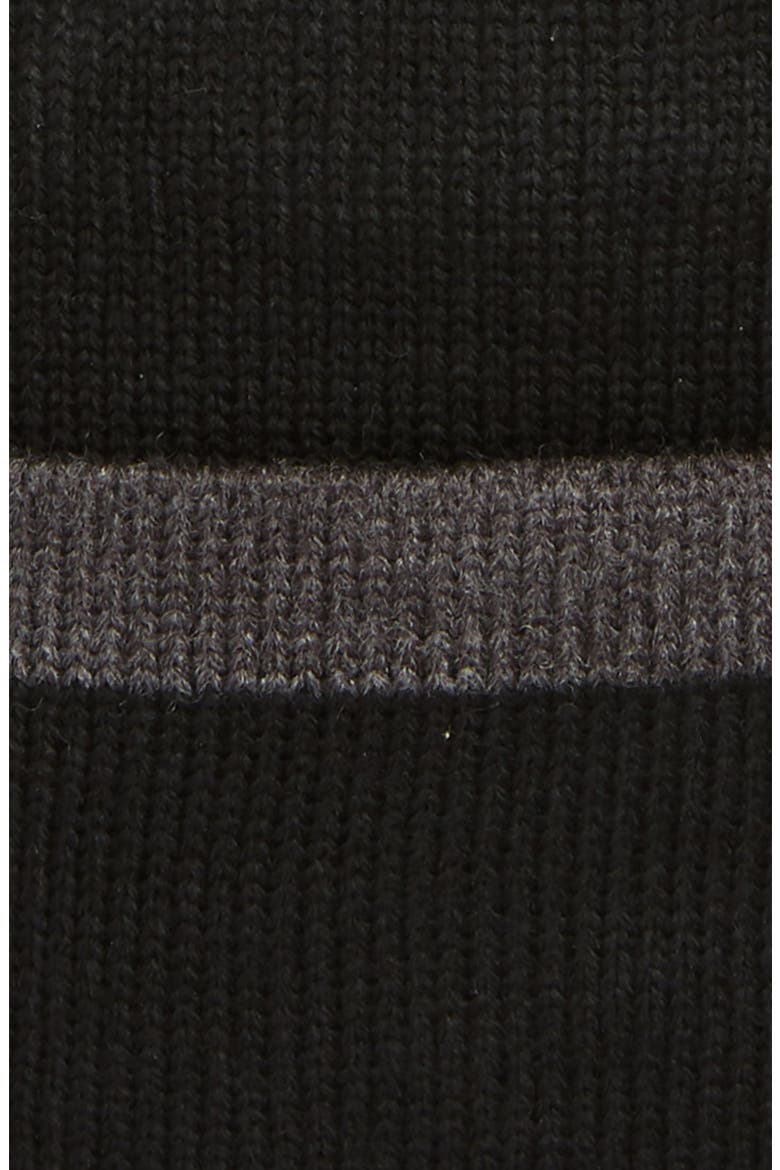 Stripe Watch Cap Beanie, Alternate, color, BLACK