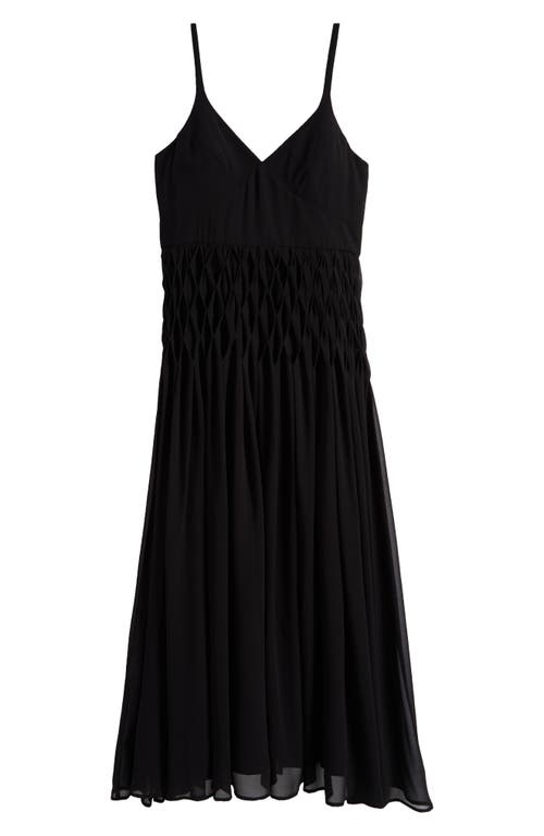 HUTCH HUTCH DIAMOND PLEAT DETAIL MAXI DRESS